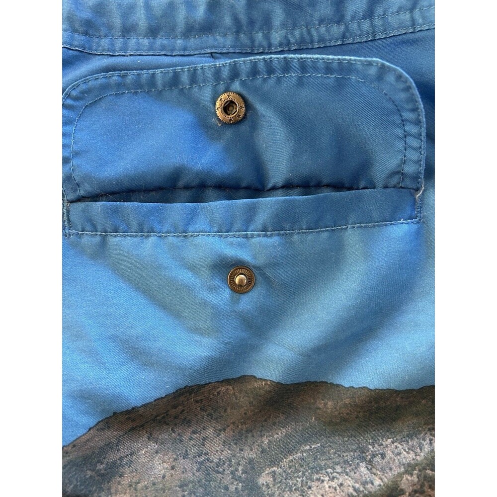 Ibiza Ocean Club Swim Shorts Mens 34 Multicolor Abstract Retro Euro Summer 6.5" - Picture 13 of 13